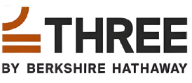 three by Berkshire Hathaway logo